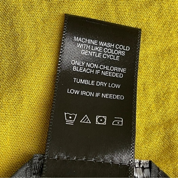 Ali Miles Boho Tunic | Size PM | Artsy Chartreuse Lagenlook Blouse Top - Picture 10 of 11